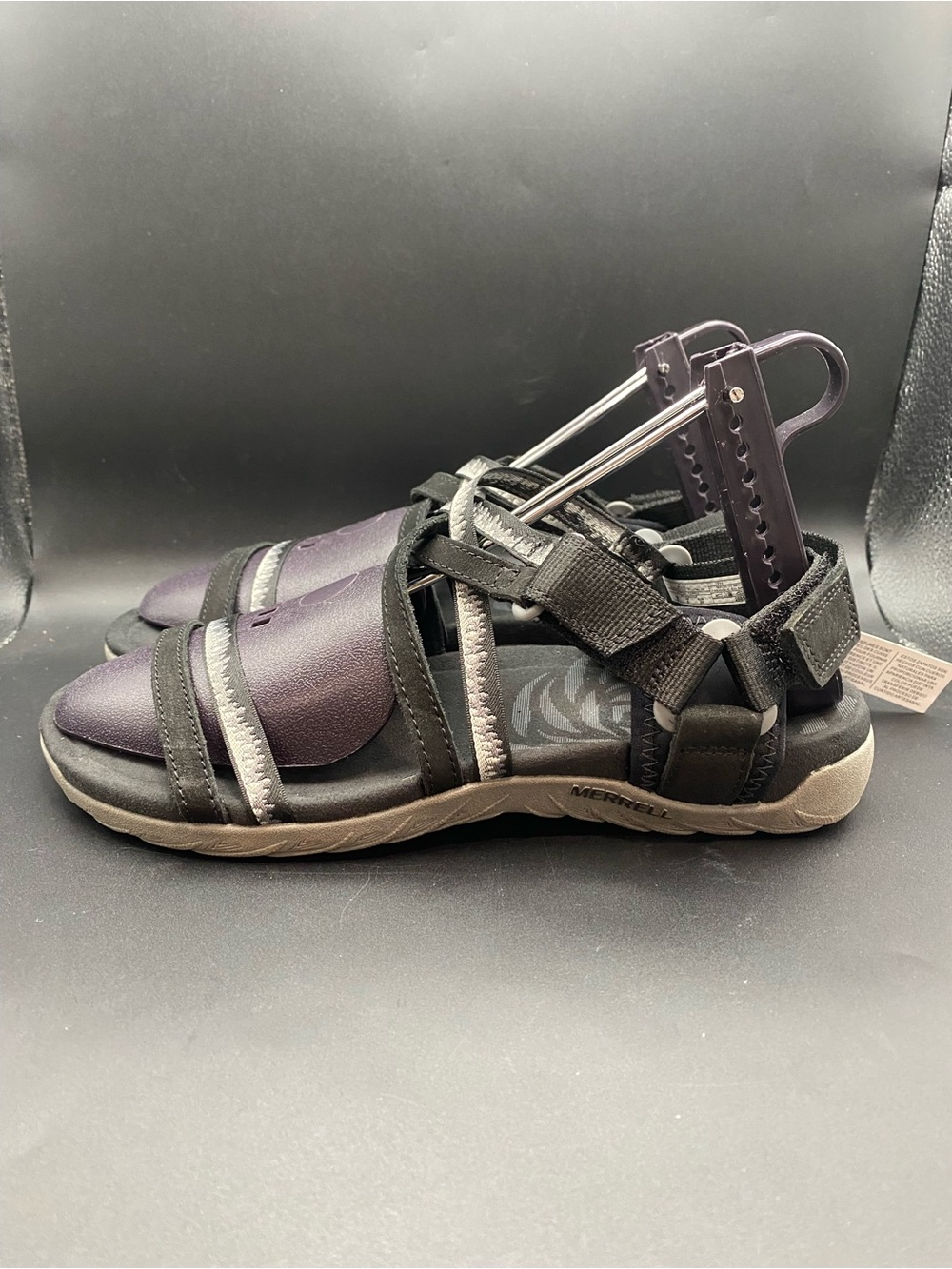 Merrell Terran 3 Cush Lattice Sandals Black Straps Womens Size 8
